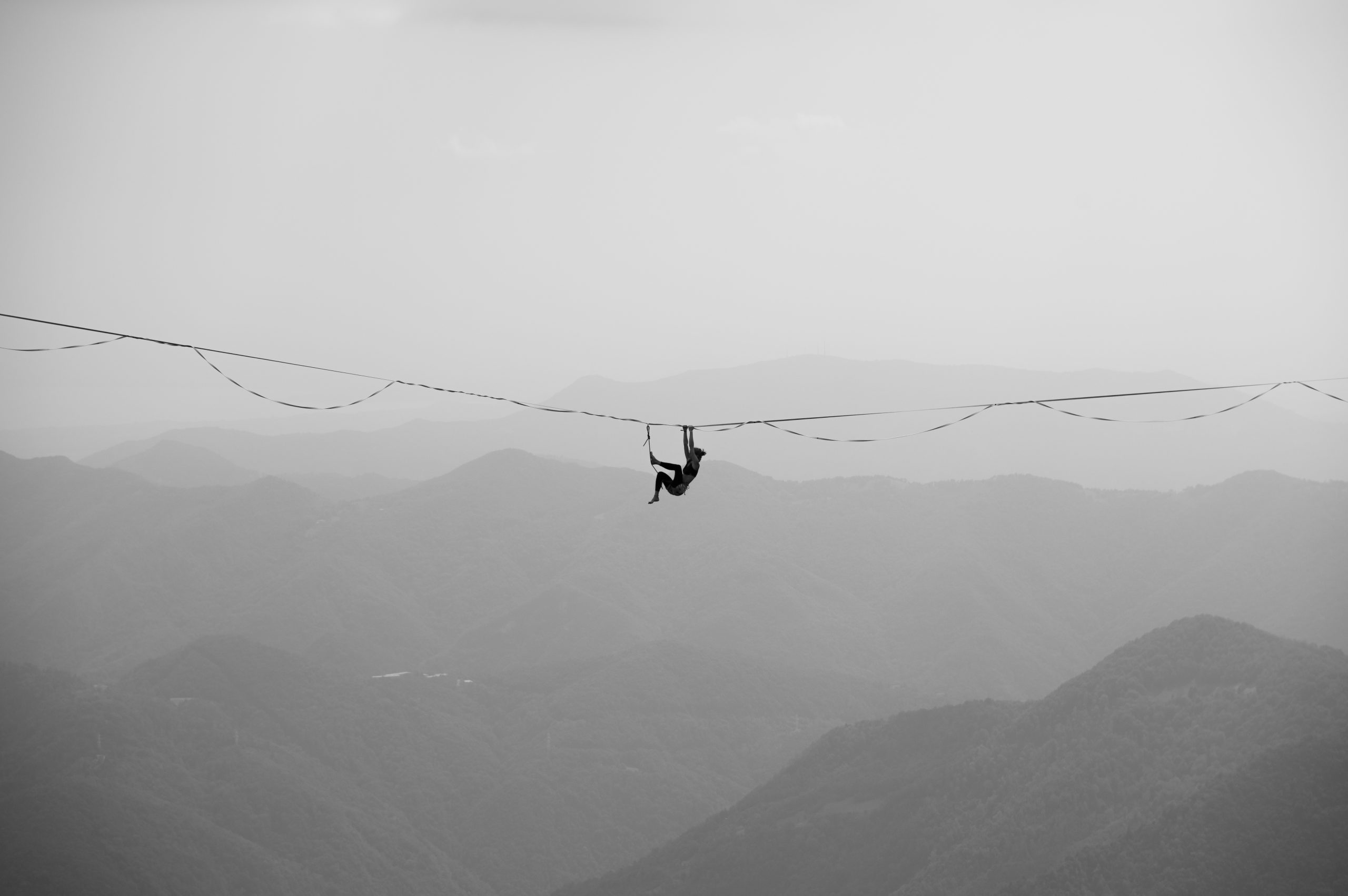 Personne sur une corde